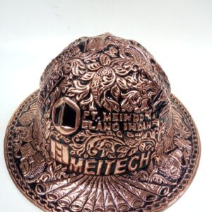 Custom Made Copper Full Brim Hard Hat Oilfield Souvenir