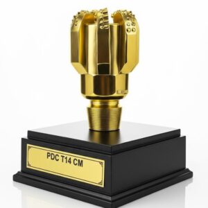 PDC Drill Bit Miniature, Oilfield gift ideas, Brass drill bit model, Custom oilfield awards, Petroleum industry collectibles, Oil and gas executive gifts, Energy industry souvenirs, Corporate recognition awards, Oilfield desk decor, Premium oil and gas gifts